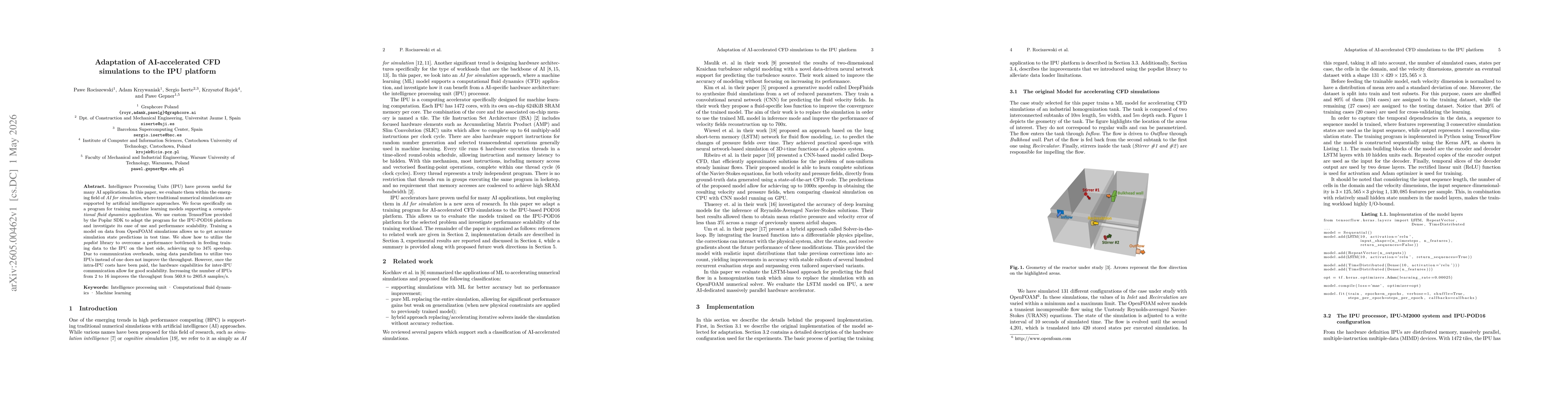 Thumbnail for Adaptation of AI-accelerated CFD Simulations to the IPU platform