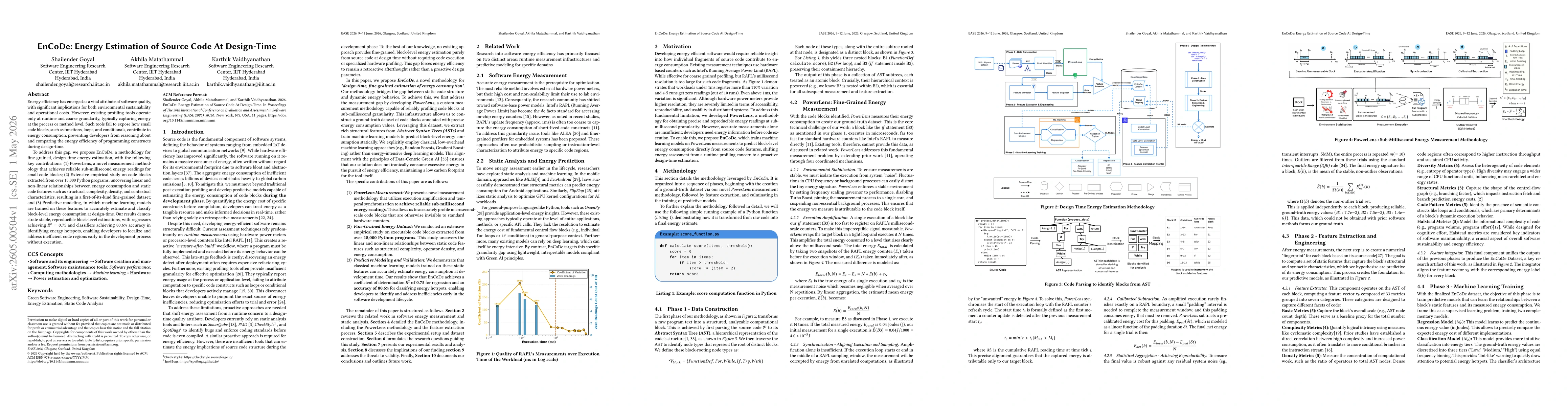 Thumbnail for EnCoDe: Energy Estimation of Source Code At Design-Time