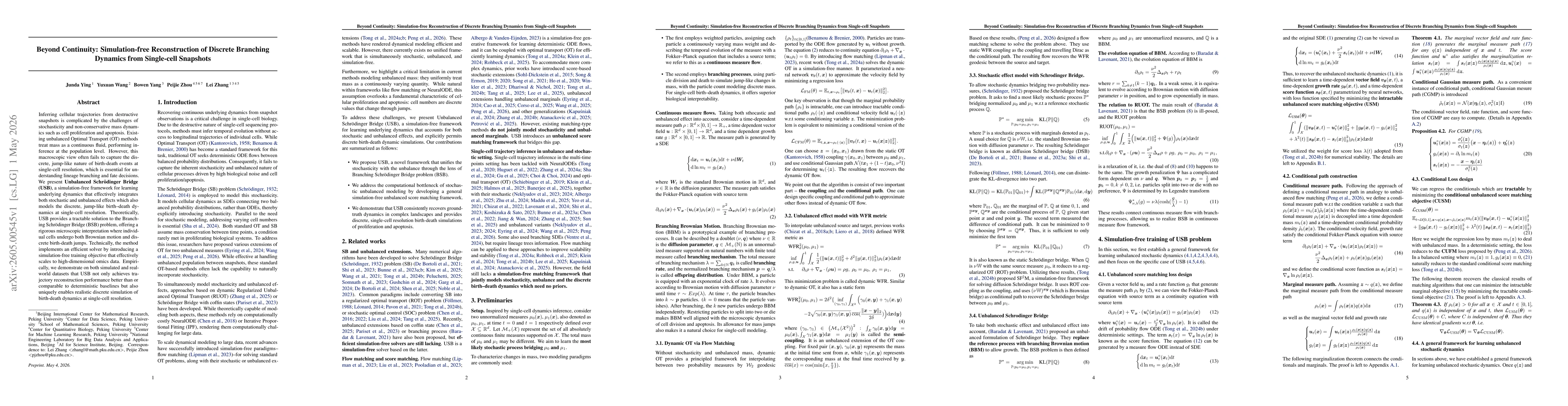 Thumbnail for Beyond Continuity: Simulation-free Reconstruction of Discrete Branching Dynamics from Single-cell Snapshots