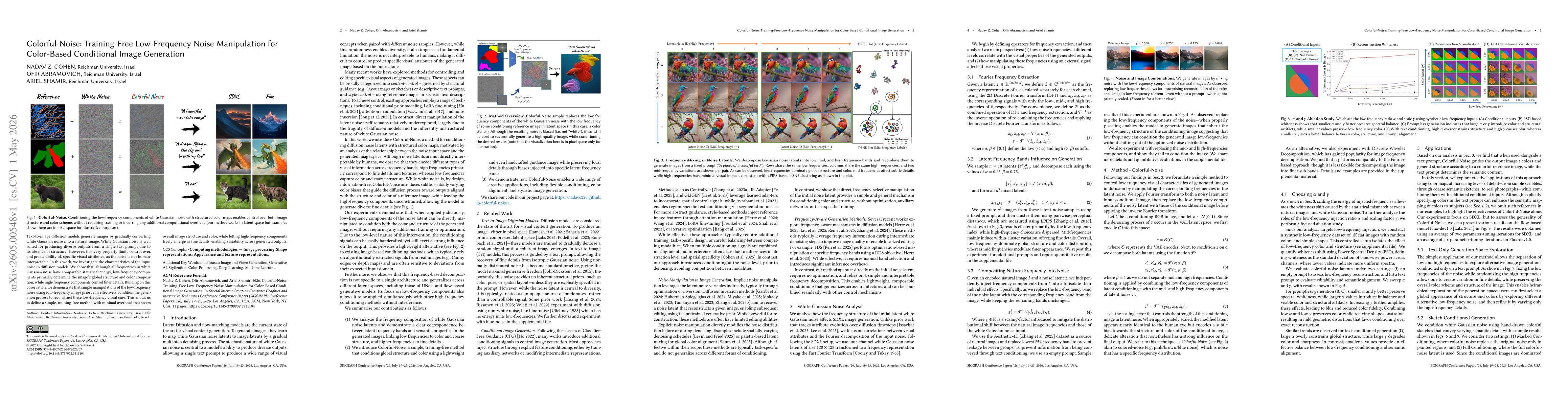 Thumbnail for Colorful-Noise: Training-Free Low-Frequency Noise Manipulation for Color-Based Conditional Image Generation