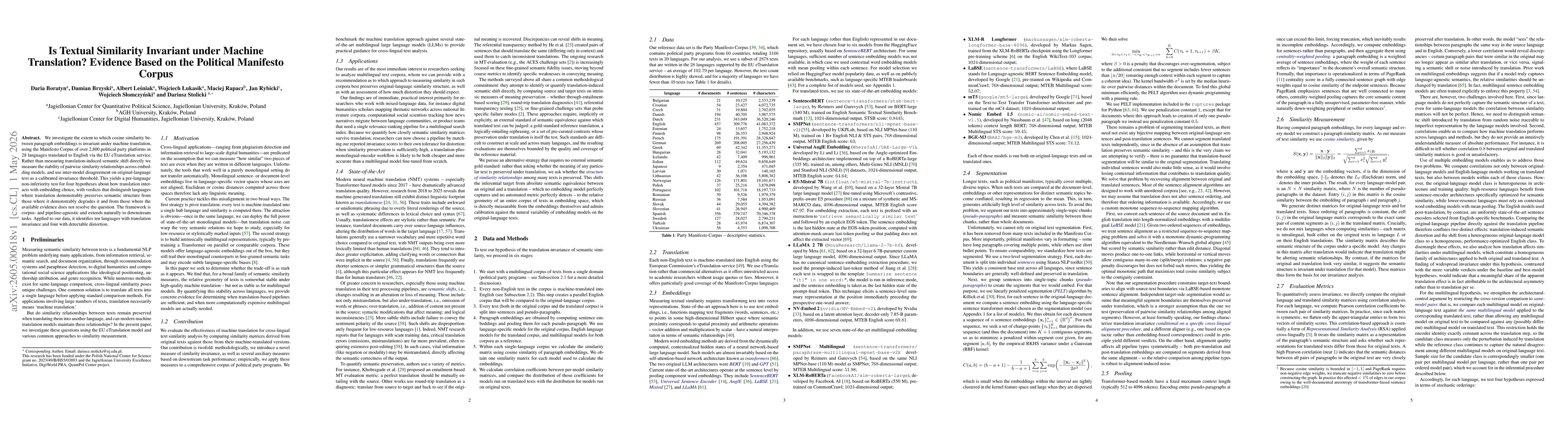 Thumbnail for Is Textual Similarity Invariant under Machine Translation? Evidence Based on the Political Manifesto Corpus