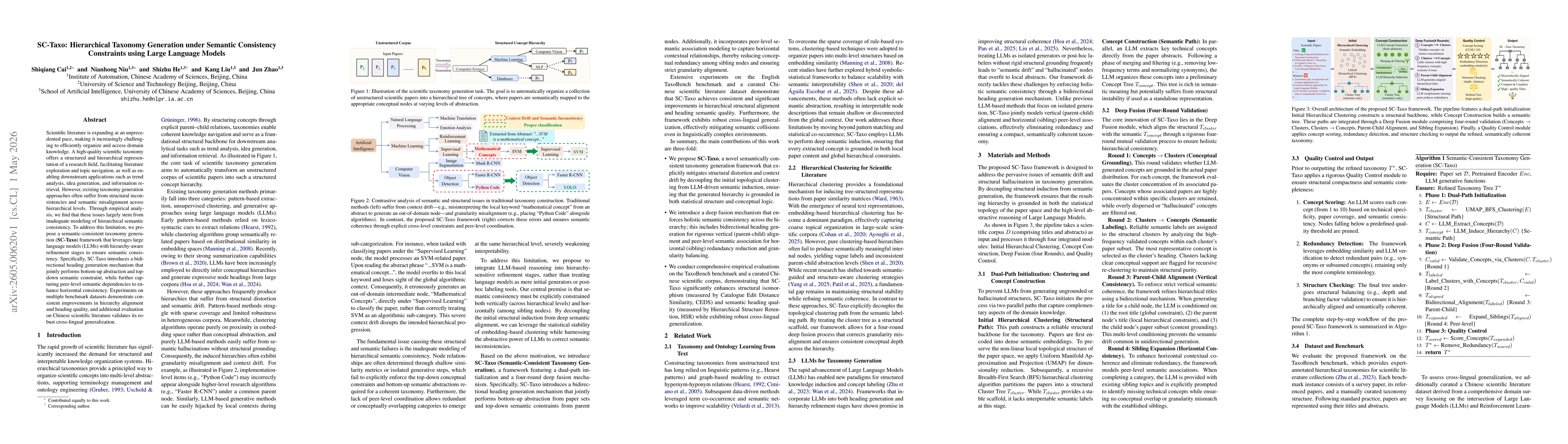 Thumbnail for SC-Taxo: Hierarchical Taxonomy Generation under Semantic Consistency Constraints using Large Language Models