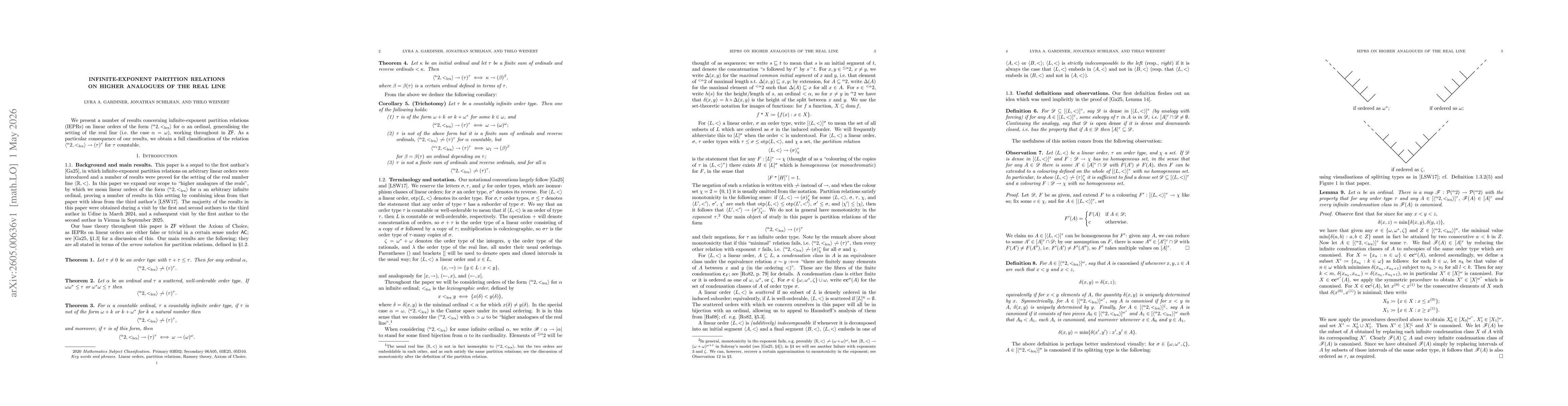 Thumbnail for Infinite-Exponent Partition Relations on Higher Analogues of the Real Line