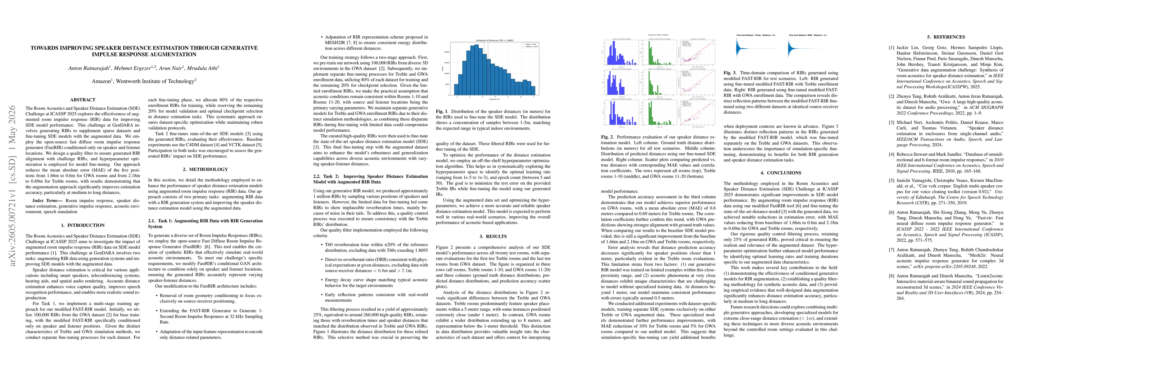 Thumbnail for Towards Improving Speaker Distance Estimation through Generative Impulse Response Augmentation