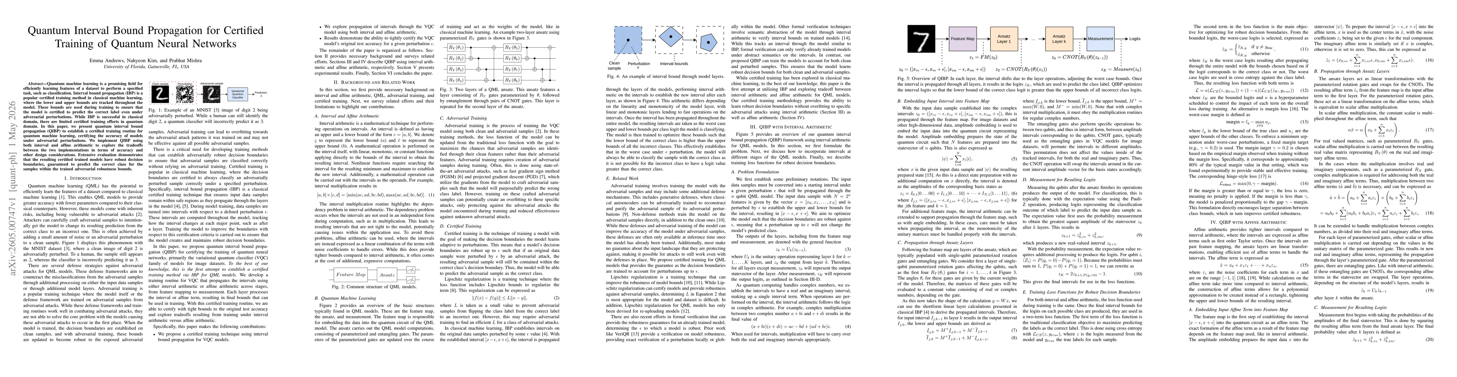 Thumbnail for Quantum Interval Bound Propagation for Certified Training of Quantum Neural Networks