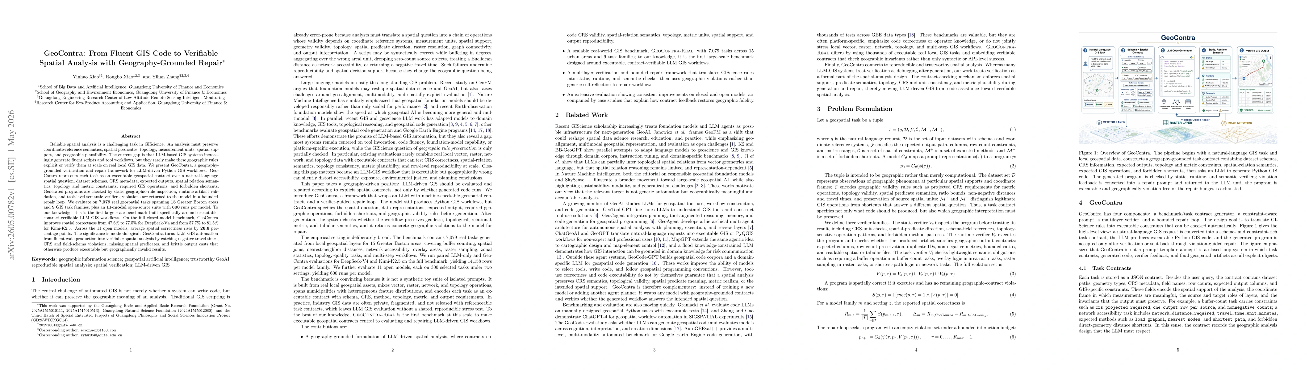 Thumbnail for GeoContra: From Fluent GIS Code to Verifiable Spatial Analysis with Geography-Grounded Repair