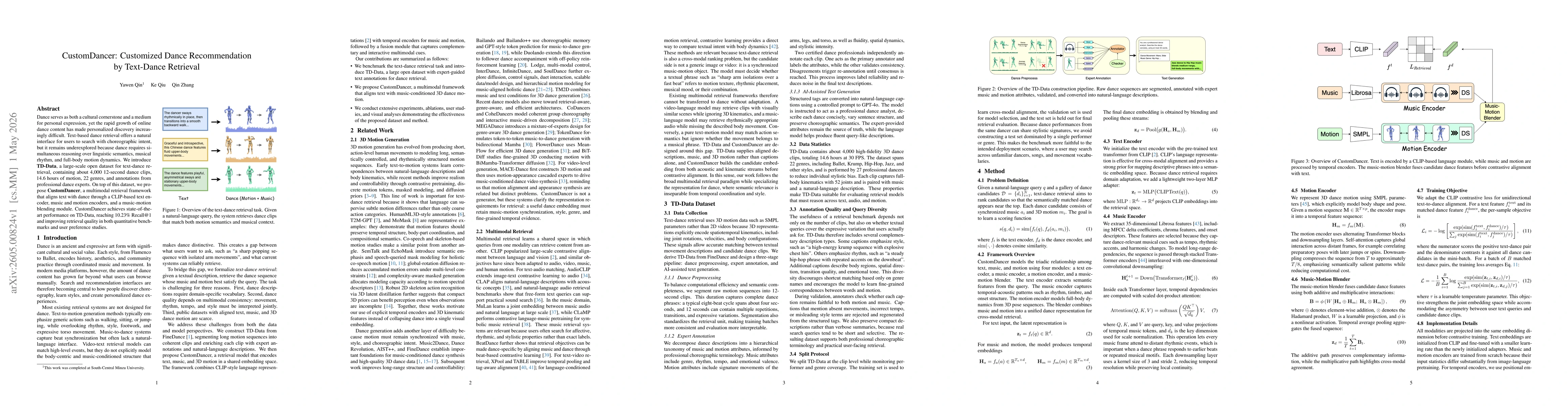 Thumbnail for CustomDancer: Customized Dance Recommendation by Text-Dance Retrieval