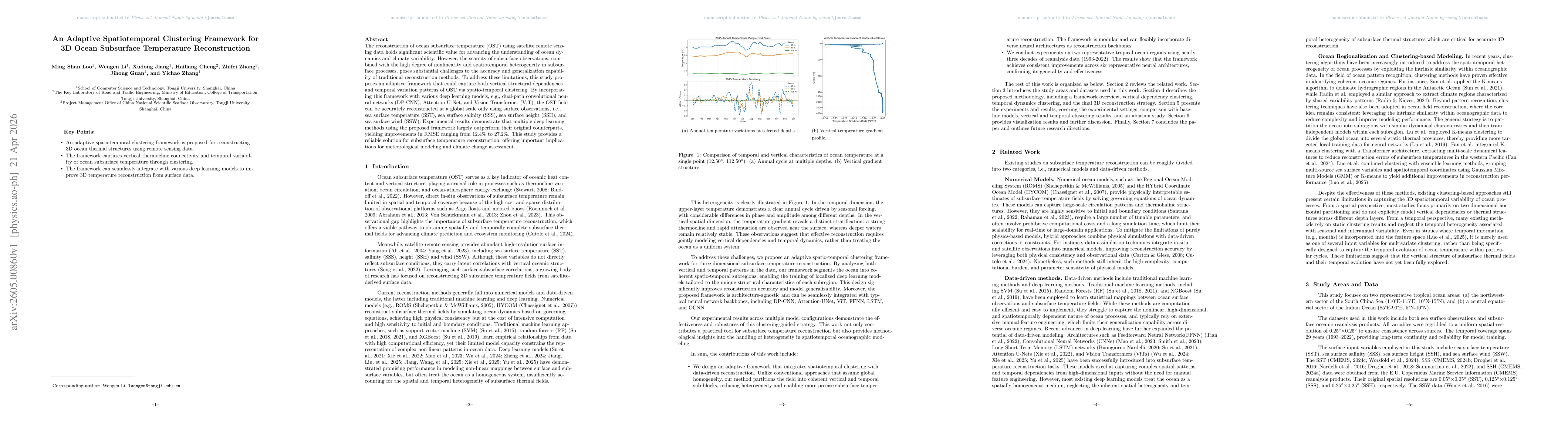 Thumbnail for An Adaptive Spatiotemporal Clustering Framework for 3D Ocean Subsurface Temperature Reconstruction