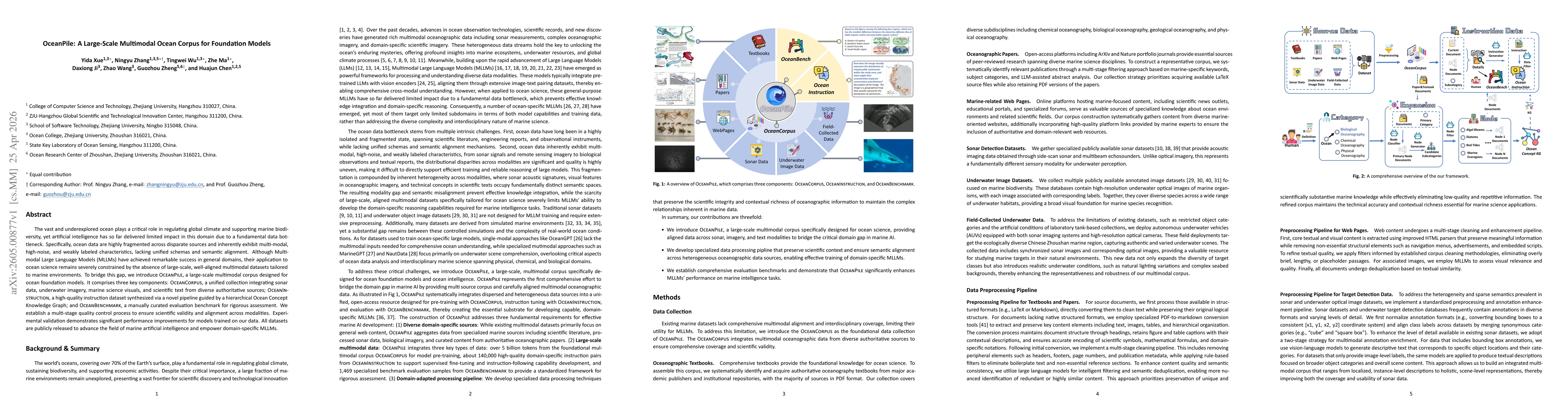 Thumbnail for OceanPile: A Large-Scale Multimodal Ocean Corpus for Foundation Models