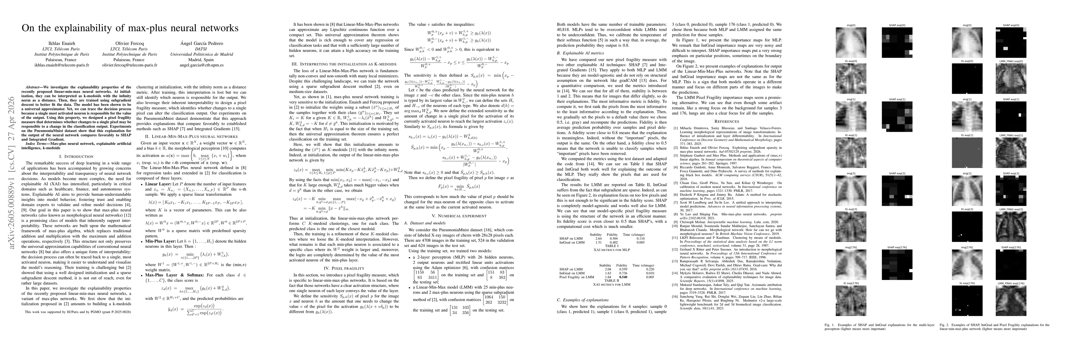 Thumbnail for On the explainability of max-plus neural networks
