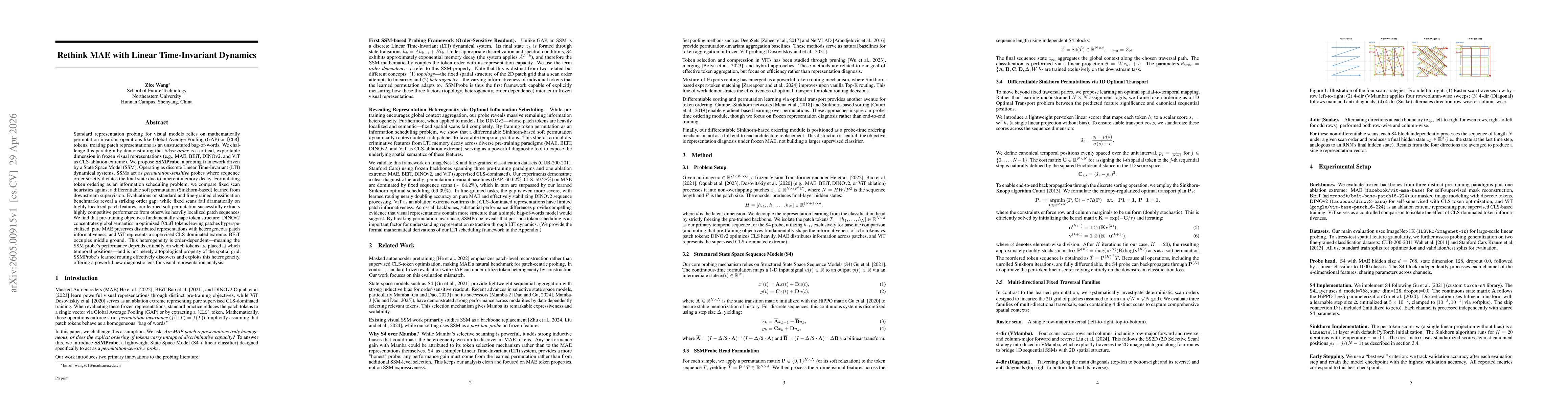 Thumbnail for Rethink MAE with Linear Time-Invariant Dynamics