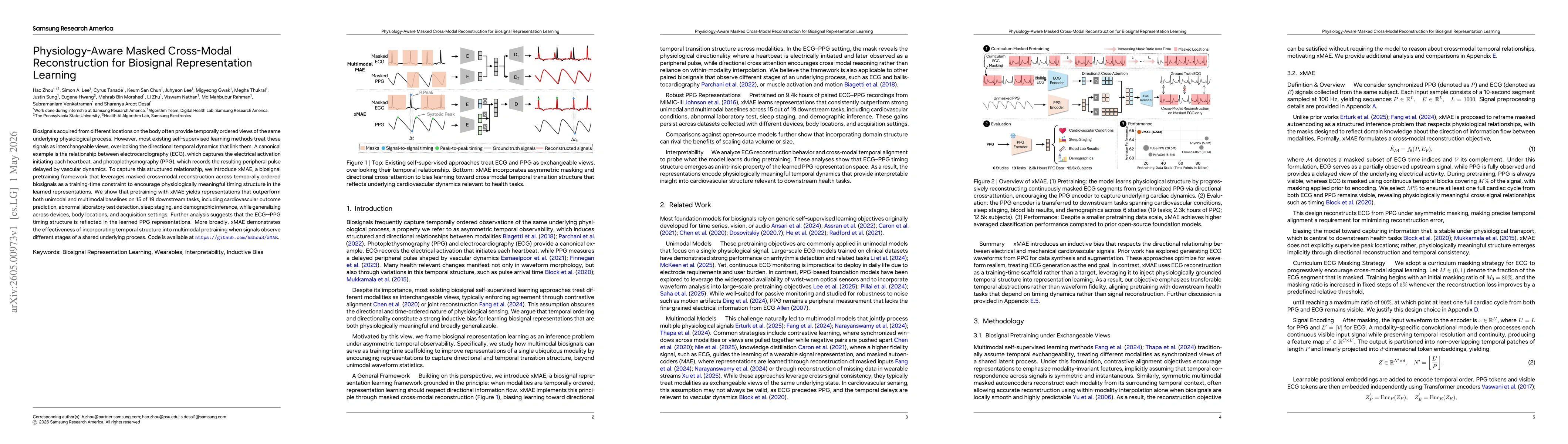 Thumbnail for Physiology-Aware Masked Cross-Modal Reconstruction for Biosignal Representation Learning
