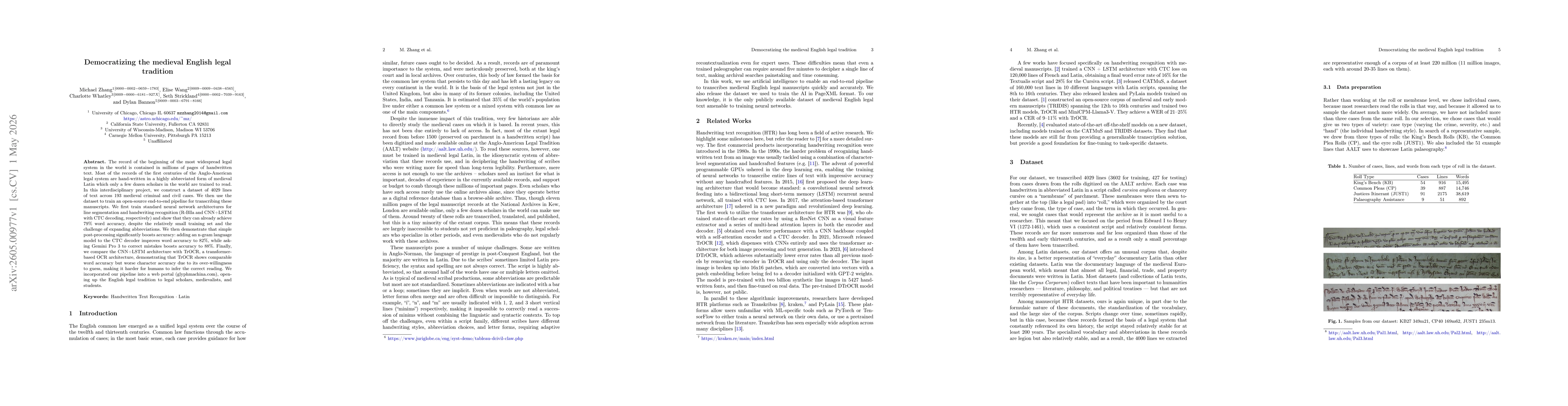 Thumbnail for Democratizing the medieval English legal tradition