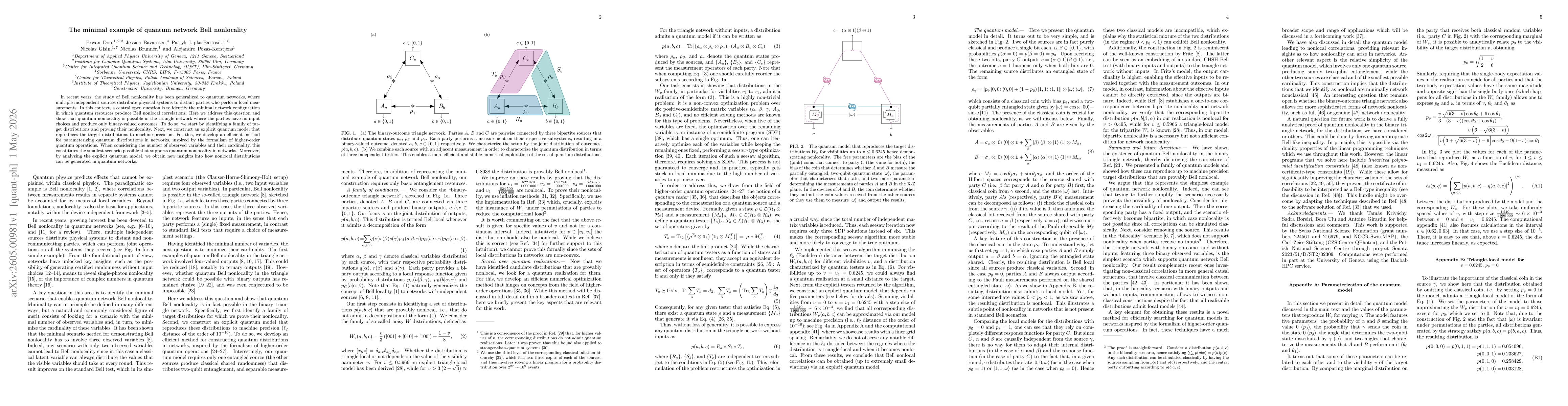 Thumbnail for The minimal example of quantum network Bell nonlocality