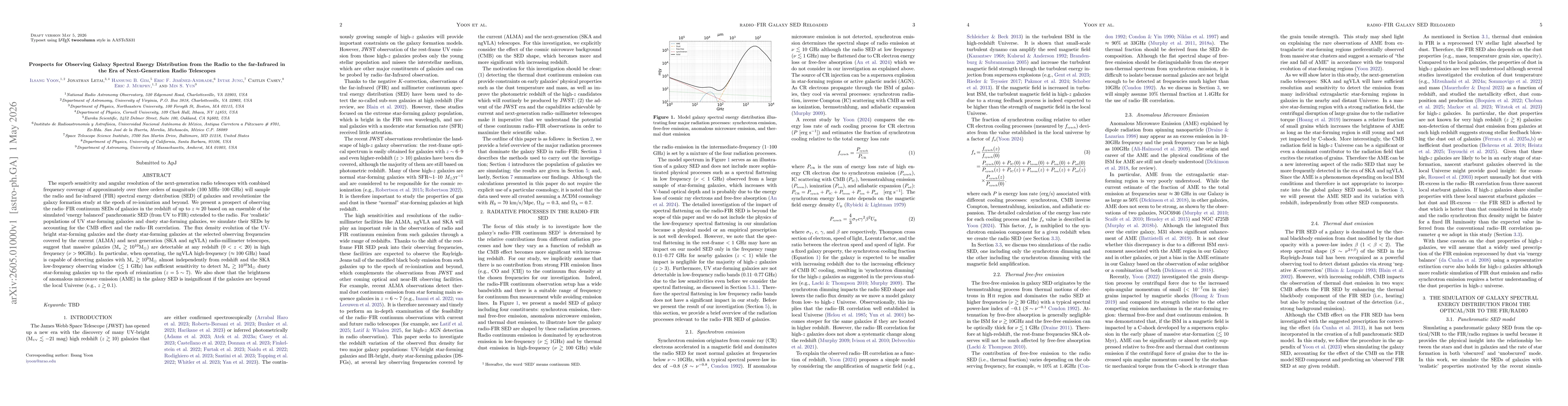 Thumbnail for Prospects for Observing Galaxy Spectral Energy Distribution from the Radio to the far-Infrared in the Era of Next-Generation Radio Telescopes