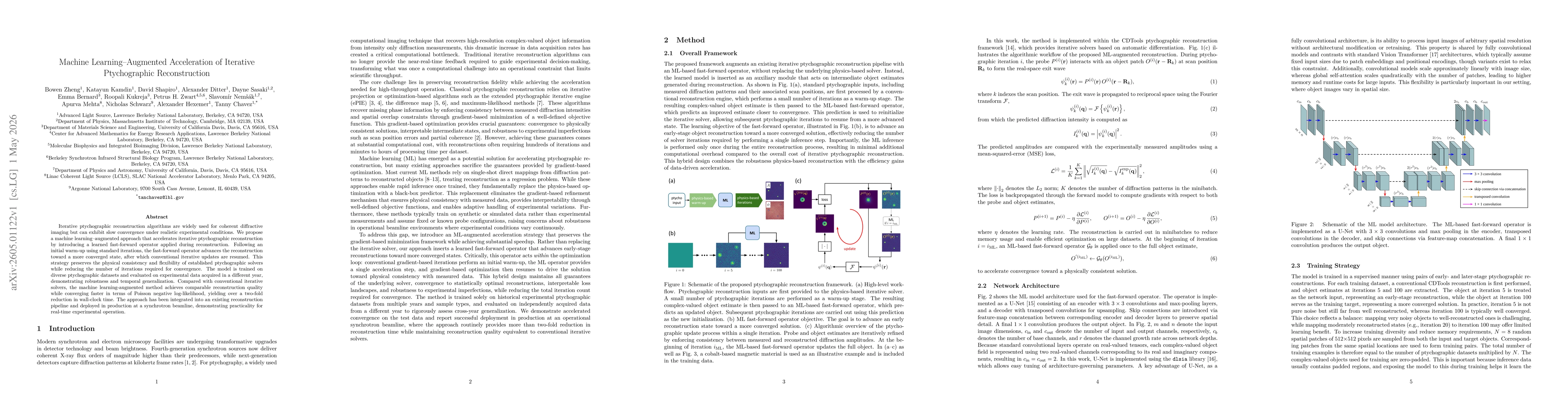 Thumbnail for Machine Learning-Augmented Acceleration of Iterative Ptychographic Reconstruction