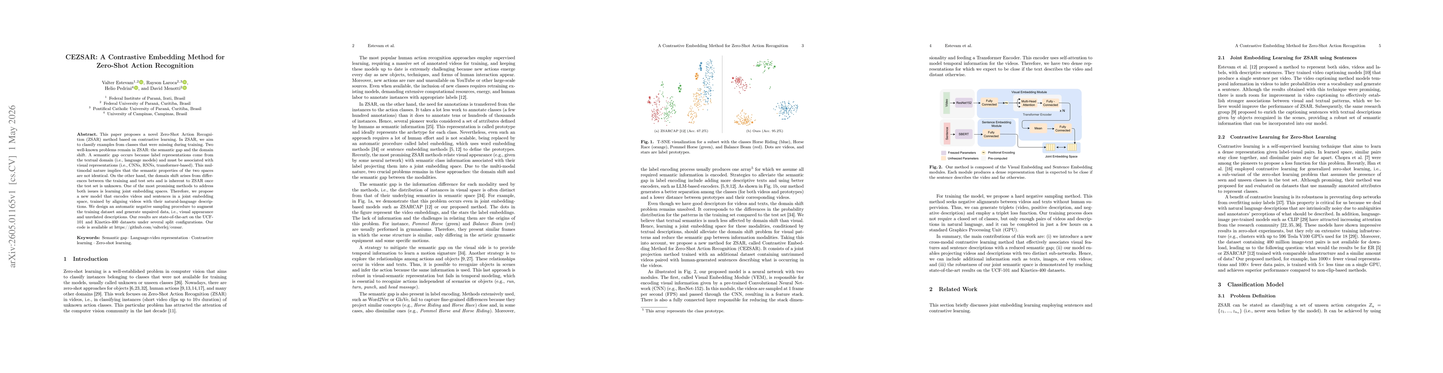 Thumbnail for CEZSAR: A Contrastive Embedding Method for Zero-Shot Action Recognition