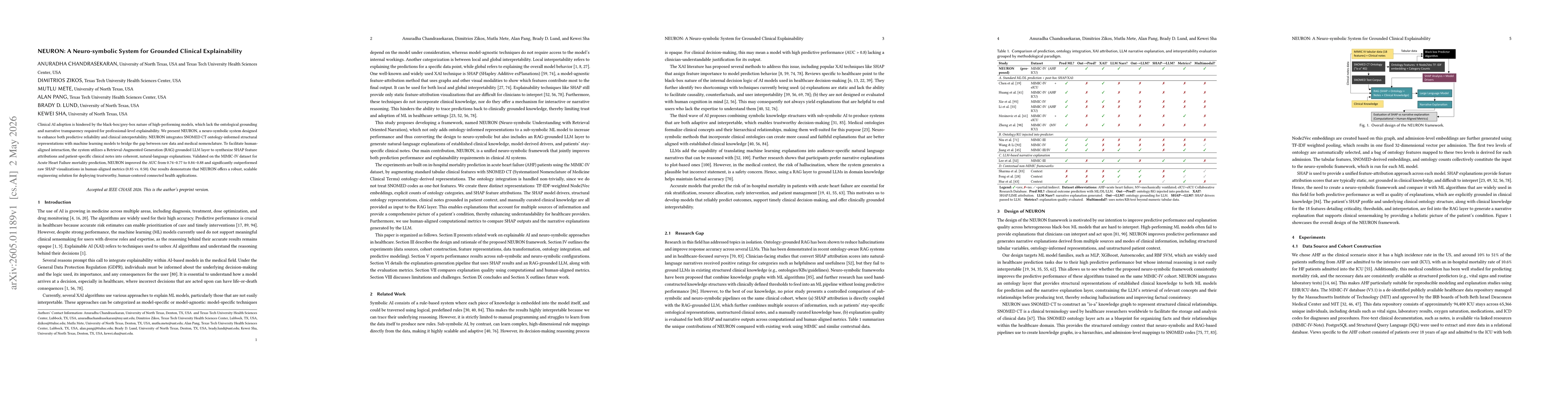 Thumbnail for NEURON: A Neuro-symbolic System for Grounded Clinical Explainability