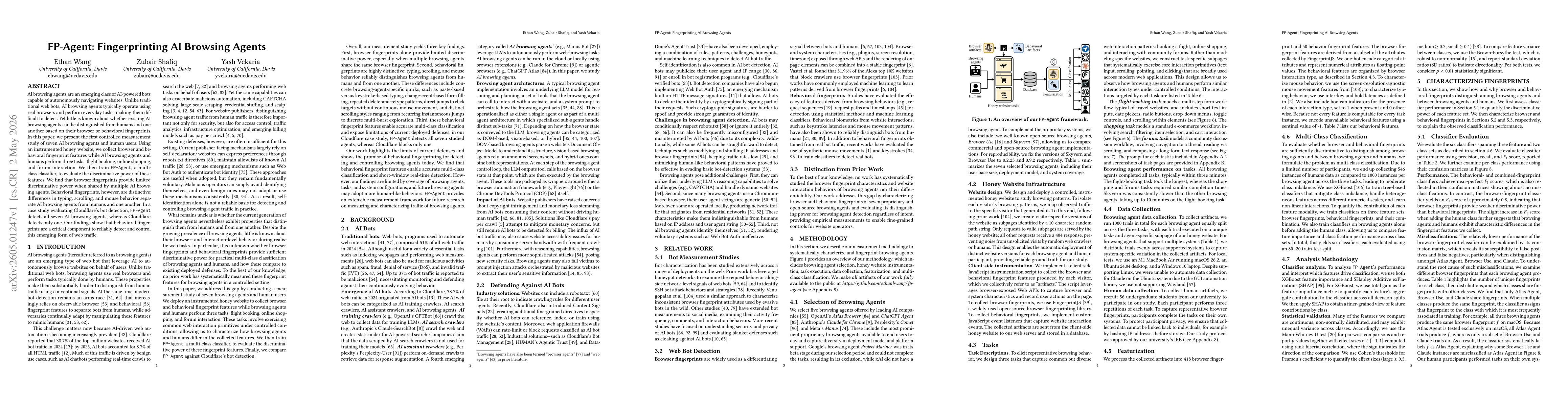 Thumbnail for FP-Agent: Fingerprinting AI Browsing Agents