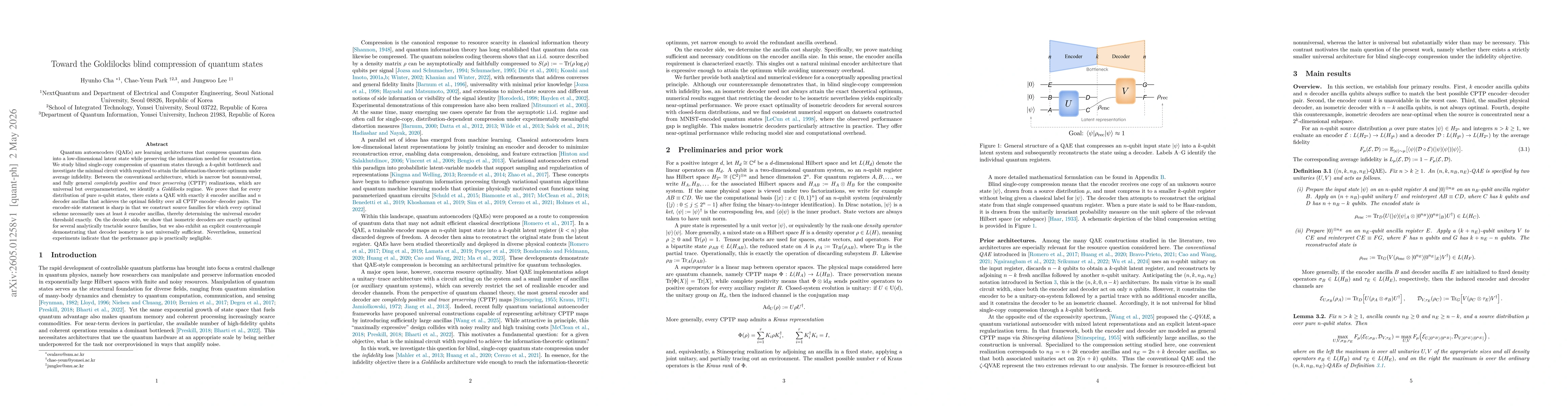 Thumbnail for Toward the Goldilocks blind compression of quantum states