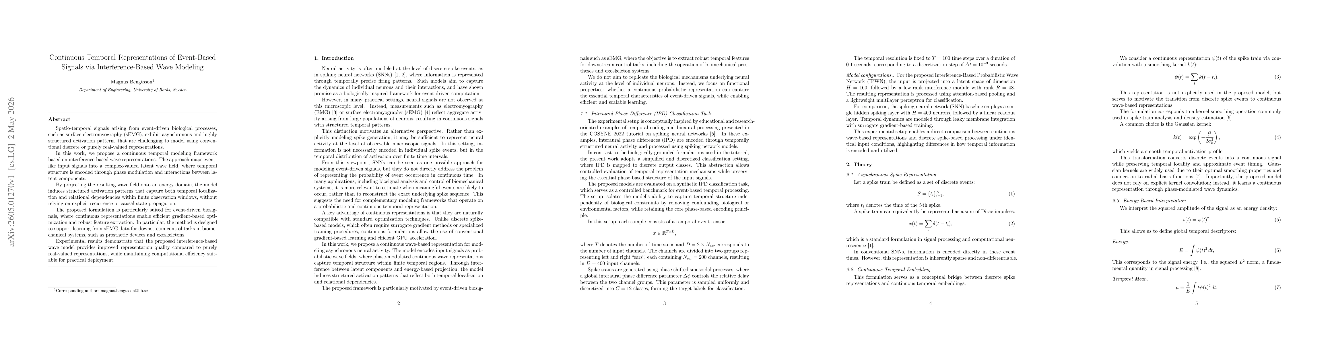 Thumbnail for Continuous Temporal Representations of Event-Based Signals via Interference-Based Wave Modeling