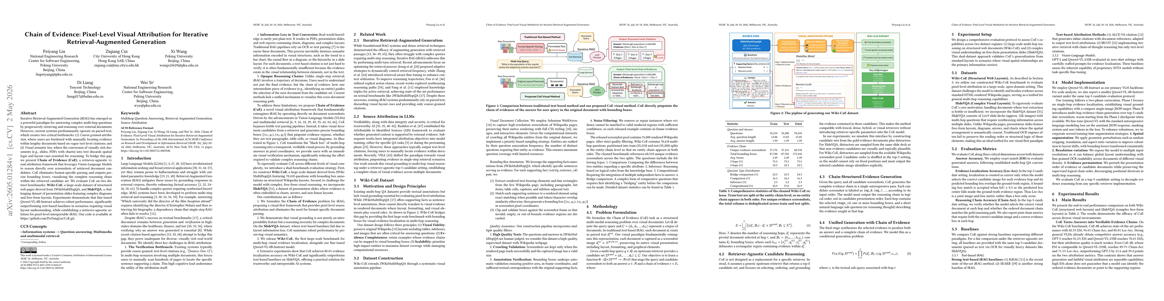 Thumbnail for Chain of Evidence: Pixel-Level Visual Attribution for Iterative Retrieval-Augmented Generation
