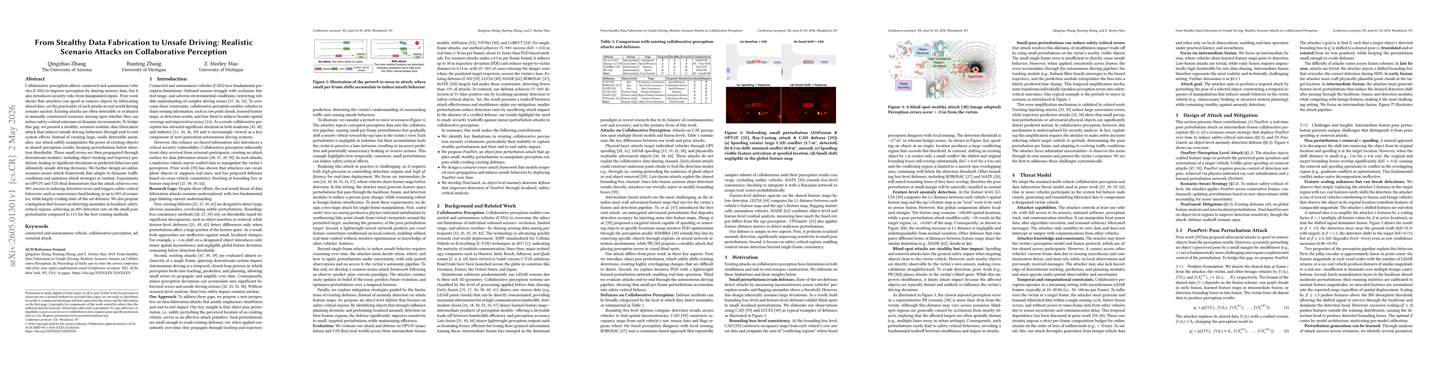 Thumbnail for From Stealthy Data Fabrication to Unsafe Driving: Realistic Scenario Attacks on Collaborative Perception