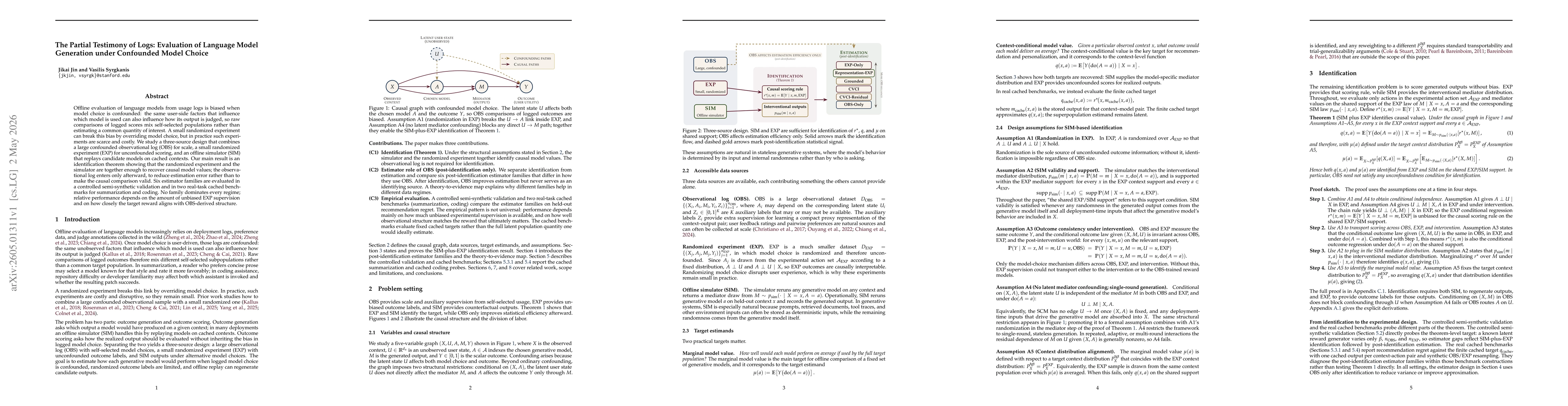 Thumbnail for The Partial Testimony of Logs: Evaluation of Language Model Generation under Confounded Model Choice