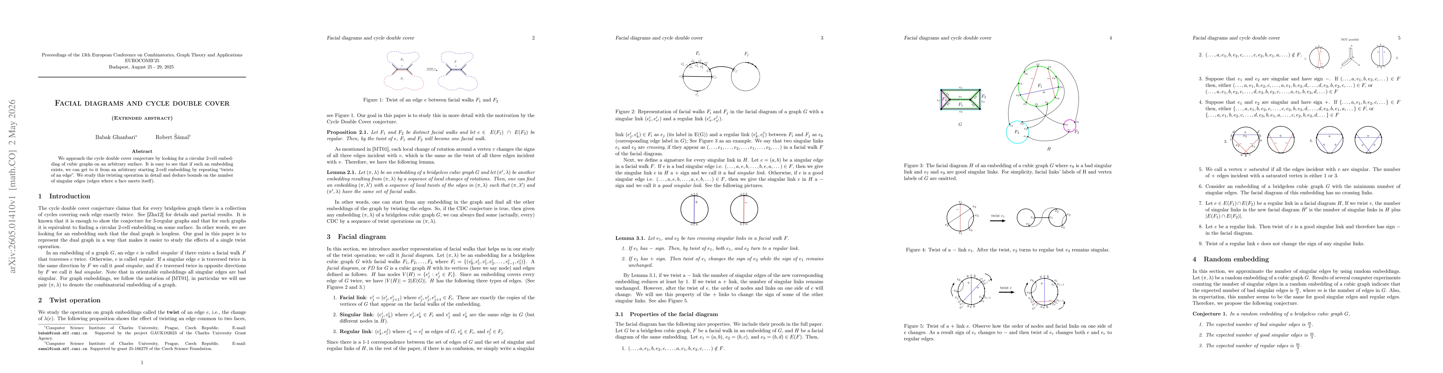 Thumbnail for Facial diagrams and cycle double cover