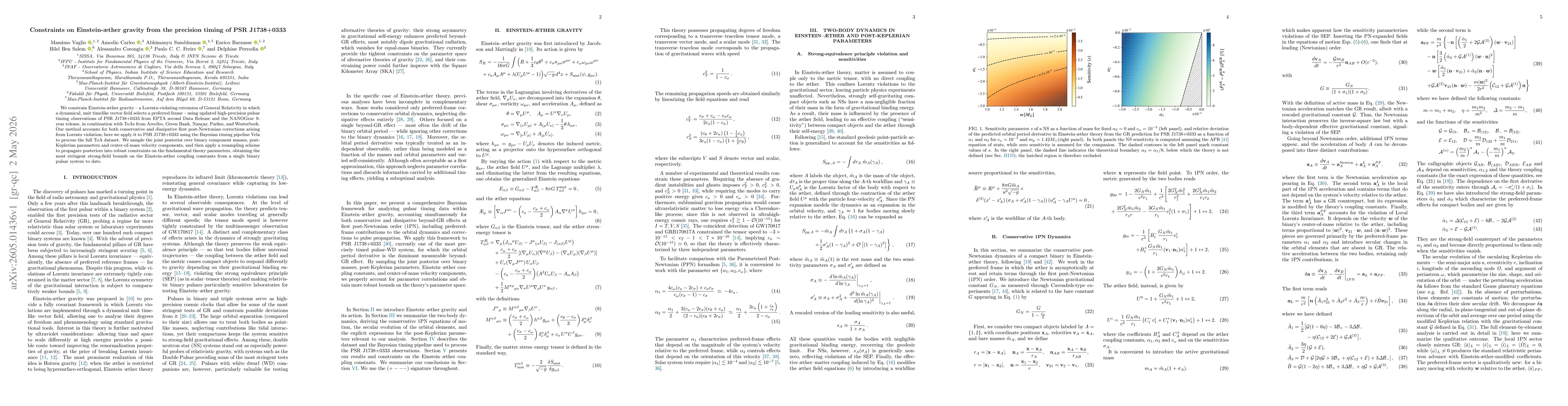 Thumbnail for Constraints on Einstein-aether gravity from the precision timing of PSR J1738+0333