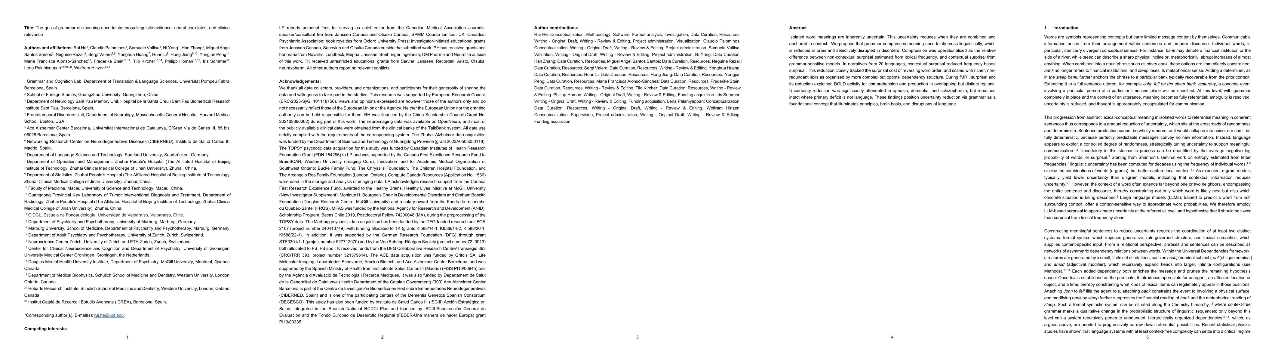 Thumbnail for The grip of grammar on meaning uncertainty: cross-linguistic evidence, neural correlates, and clinical relevance