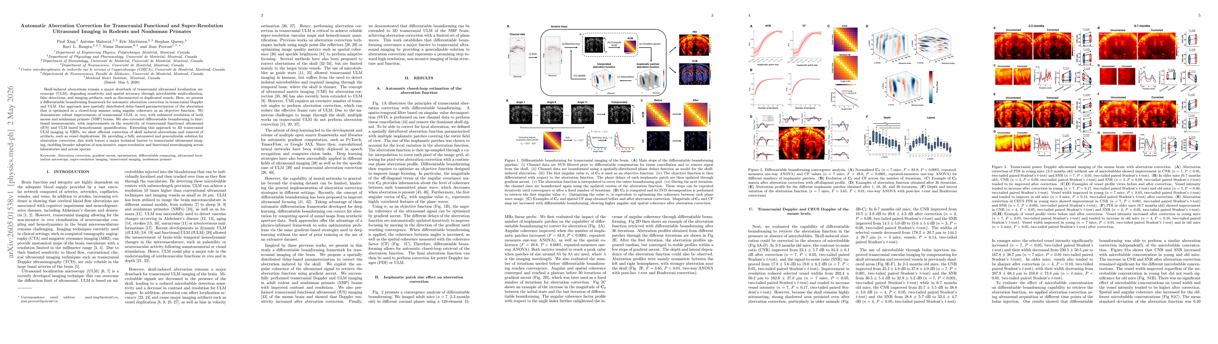 Thumbnail for Automatic Aberration Correction for Transcranial Functional and Super-Resolution Ultrasound Imaging in Rodents and Nonhuman Primates