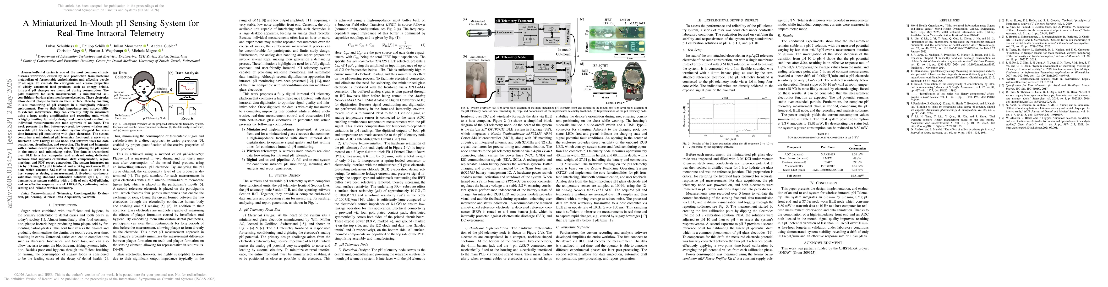 Thumbnail for A Miniaturized In-Mouth pH Sensing System for Real-Time Intraoral Telemetry