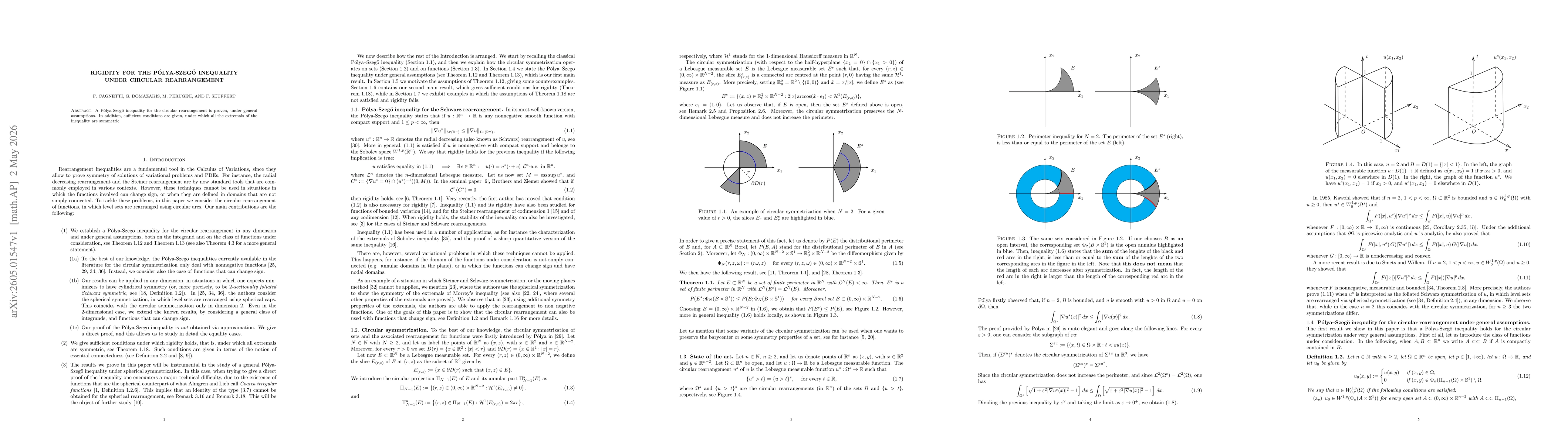 Thumbnail for Rigidity for the Pólya-Szegö inequality under circular rearrangement