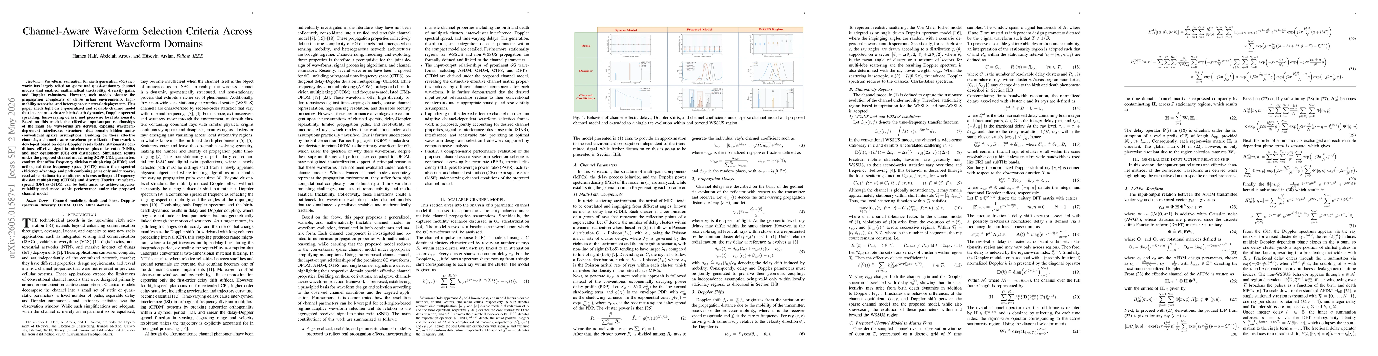 Thumbnail for Channel-Aware Waveform Selection Criteria Across Different Waveform Domains