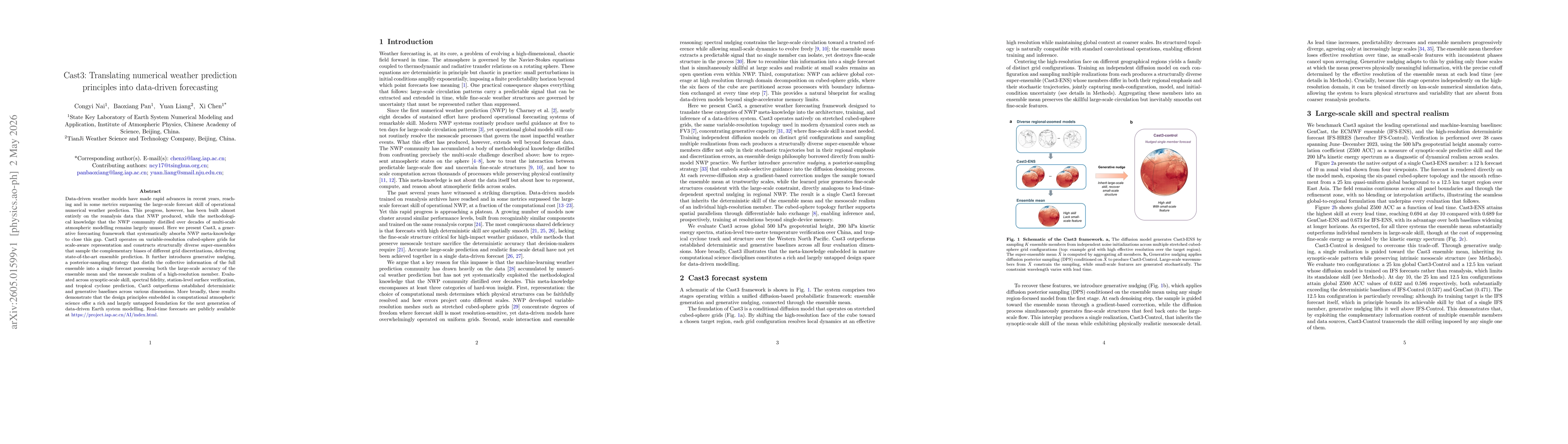 Thumbnail for Cast3: Translating numerical weather prediction principles into data-driven forecasting