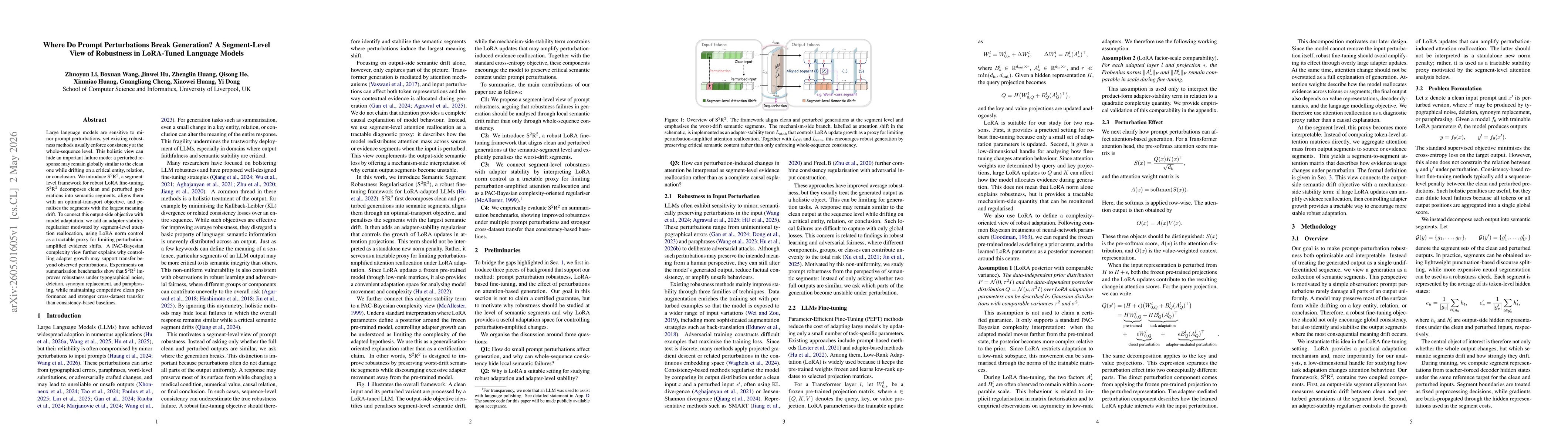 Thumbnail for Where Do Prompt Perturbations Break Generation? A Segment-Level View of Robustness in LoRA-Tuned Language Models