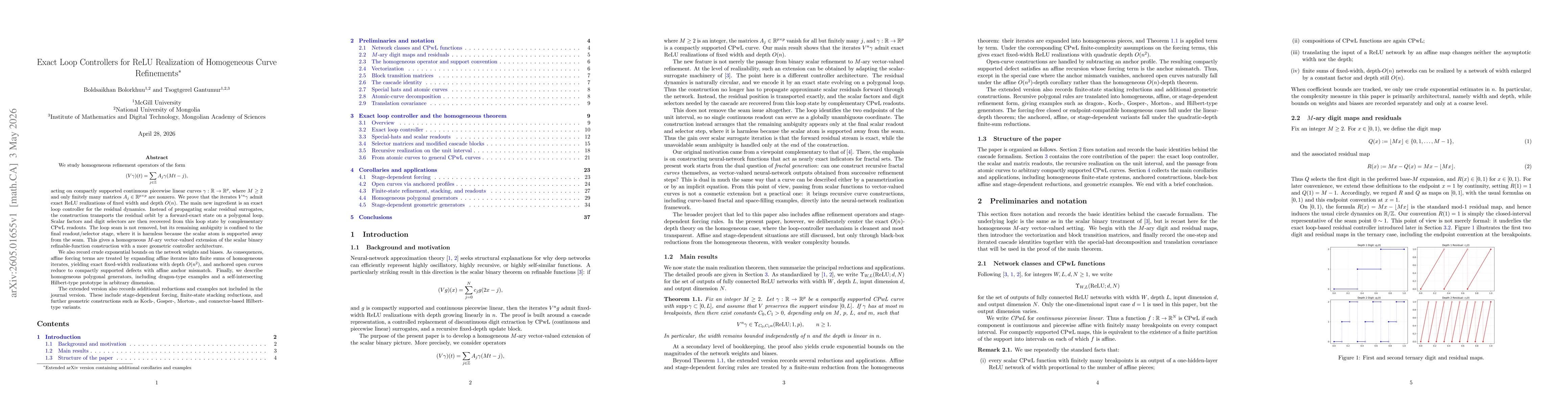 Thumbnail for Exact Loop Controllers for ReLU Realization of Homogeneous Curve Refinements