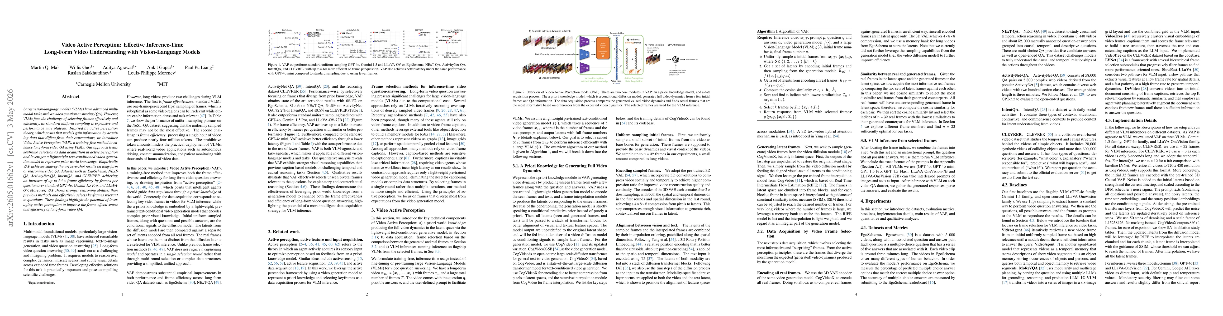Thumbnail for Video Active Perception: Effective Inference-Time Long-Form Video Understanding with Vision-Language Models