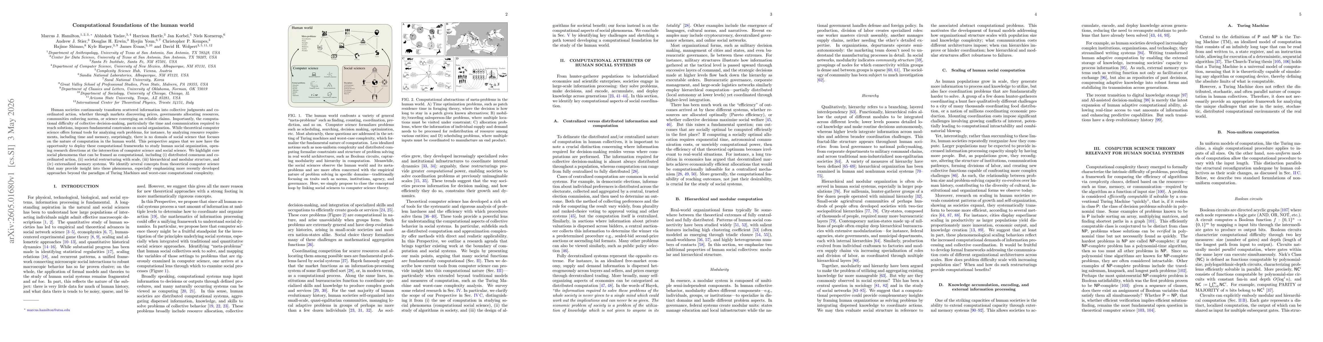 Thumbnail for Computational foundations of the human world