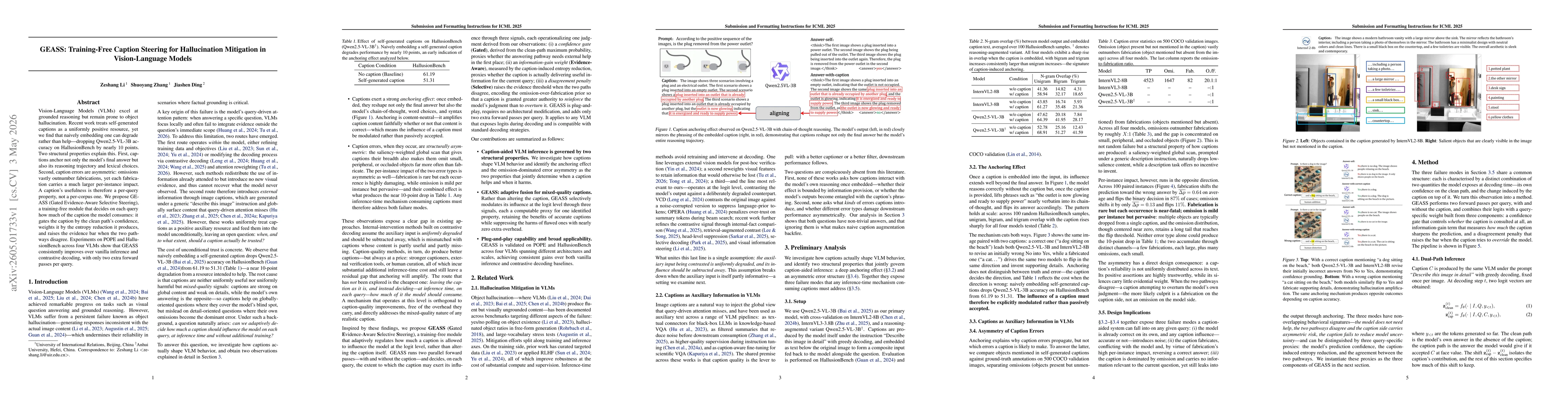 Thumbnail for GEASS: Training-Free Caption Steering for Hallucination Mitigation in Vision-Language Models