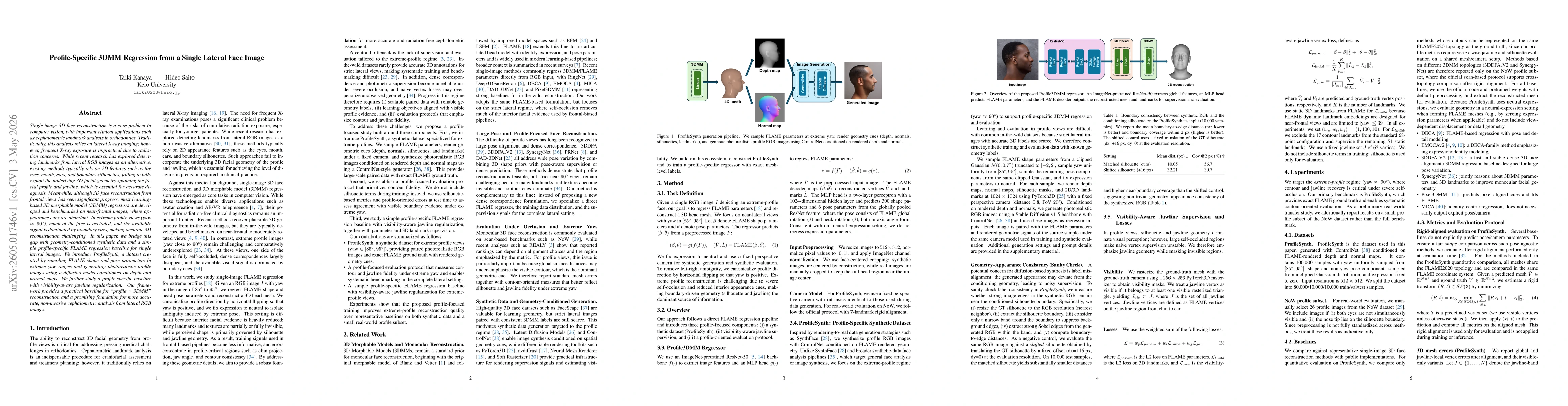 Thumbnail for Profile-Specific 3DMM Regression from a Single Lateral Face Image