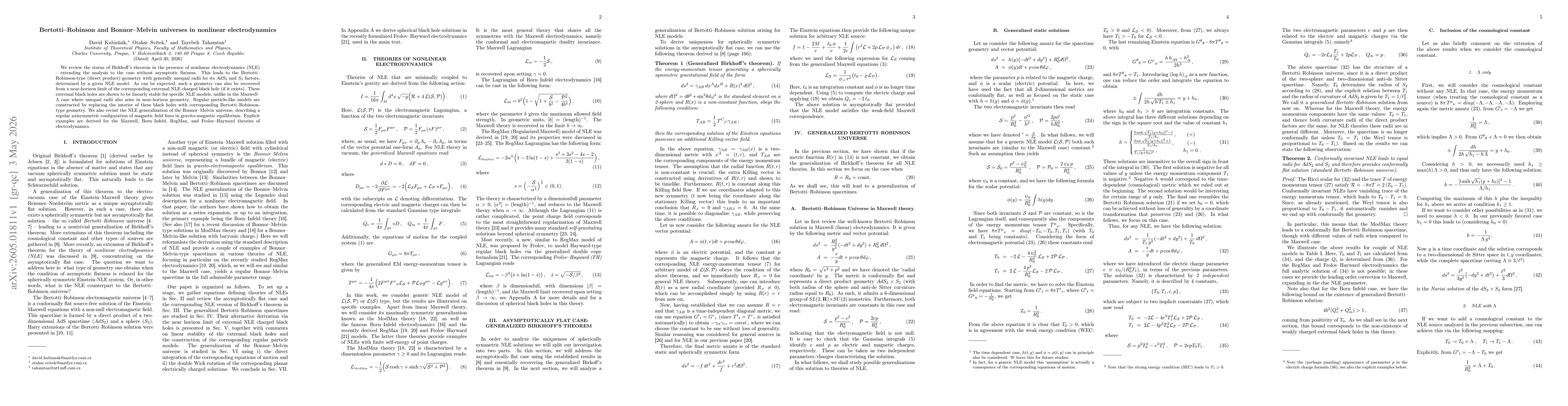Thumbnail for Bertotti-Robinson and Bonnor-Melvin universes in nonlinear electrodynamics