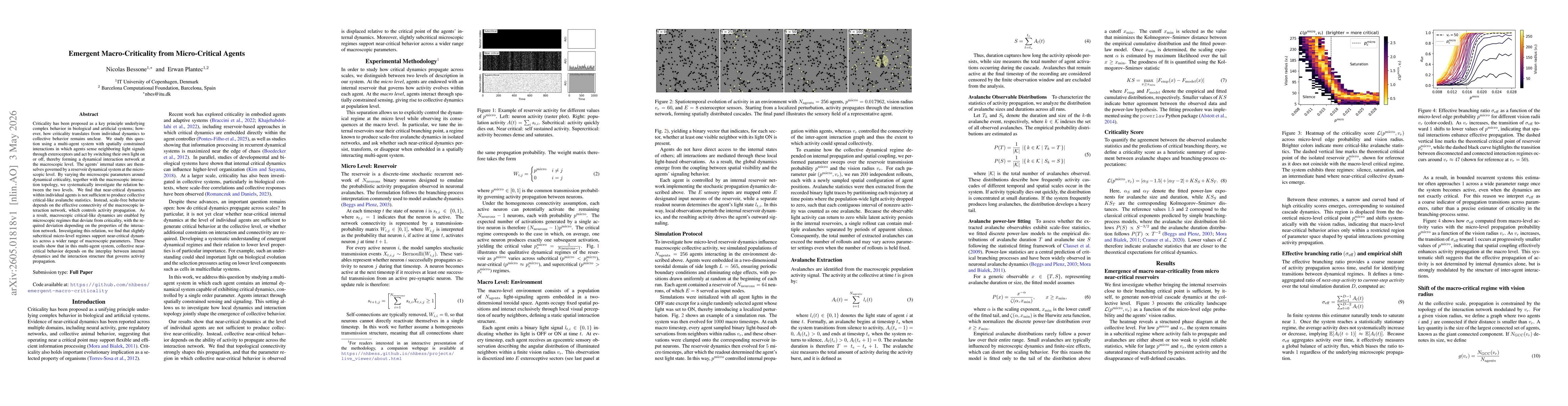 Thumbnail for Emergent Macro-Criticality from Micro-Critical Agents