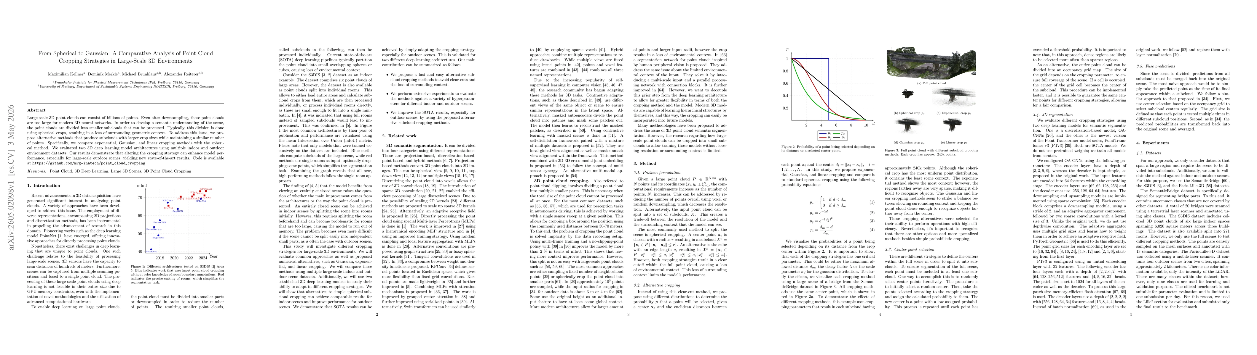 Thumbnail for From Spherical to Gaussian: A Comparative Analysis of Point Cloud Cropping Strategies in Large-Scale 3D Environments