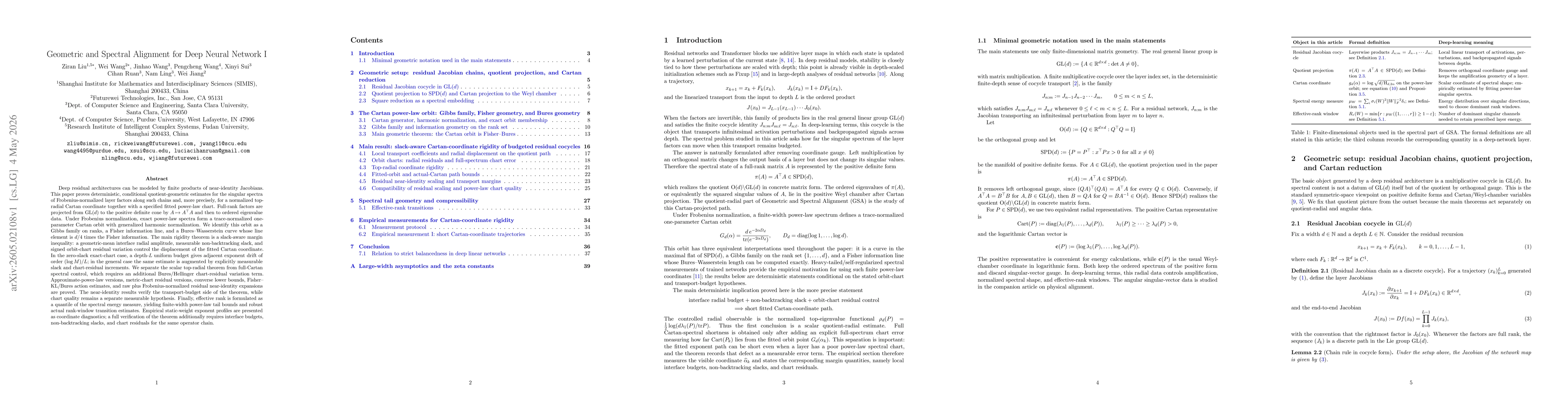 Thumbnail for Geometric and Spectral Alignment for Deep Neural Network I
