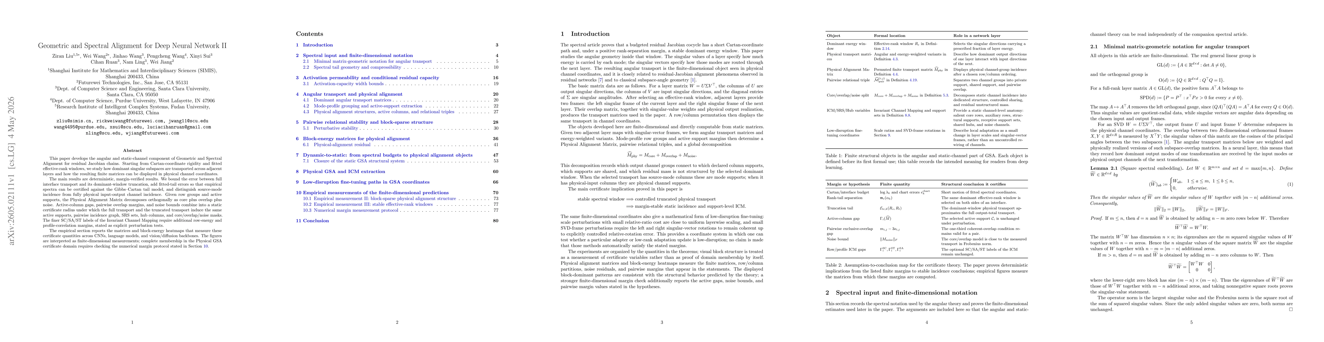 Thumbnail for Geometric and Spectral Alignment for Deep Neural Network II