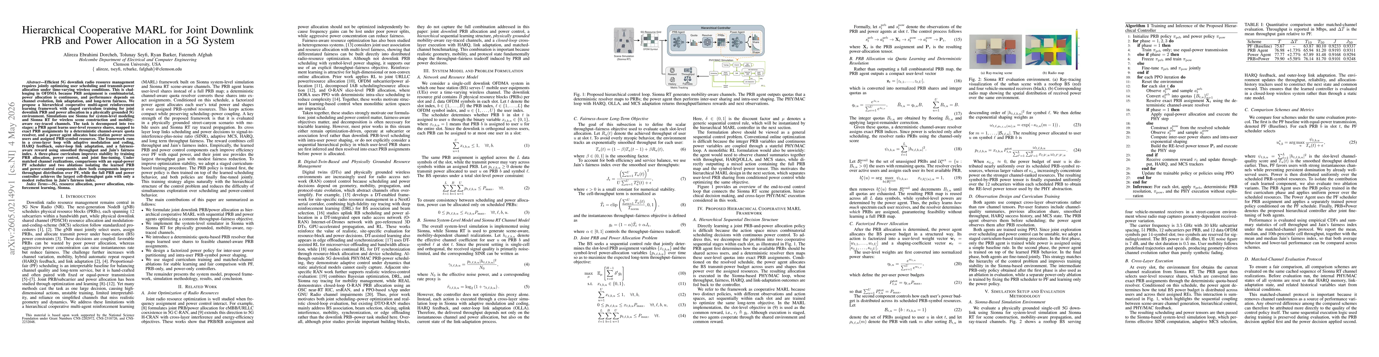 Thumbnail for Hierarchical Cooperative MARL for Joint Downlink PRB and Power Allocation in a 5G System