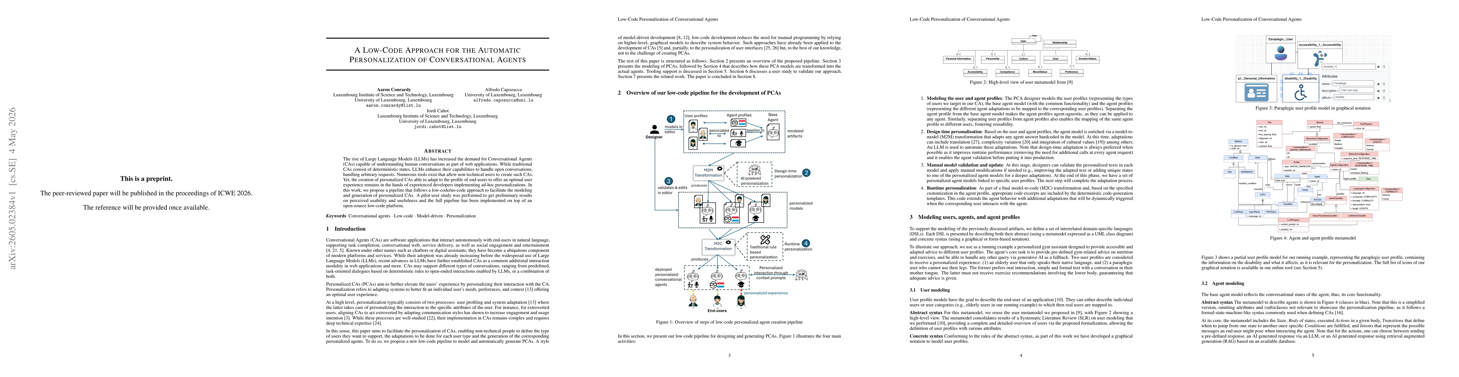 Thumbnail for A Low-Code Approach for the Automatic Personalization of Conversational Agents