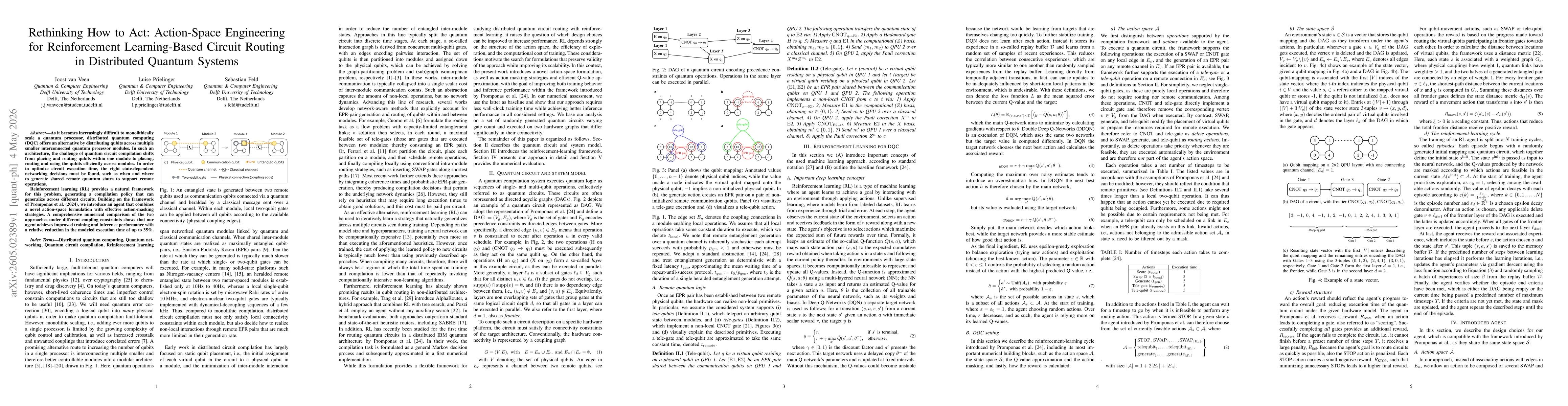 Thumbnail for Rethinking How to Act: Action-Space Engineering for Reinforcement Learning-Based Circuit Routing in Distributed Quantum Systems